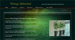 Desktop Screenshot of foliageunlimited.net